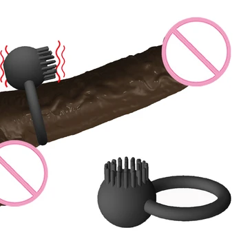 10 Vibracijos USB Įkrovimo Varpos Žiedas Klitorio Stimuliatorius Vibracija Gaidys Žiedas Dick Ejakuliacijos Užlaikymas Linijos Vibratorius Suaugusiųjų Sekso Žaislas