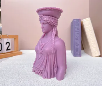 Didelis graikų Deivė Ramstis Statula Silikono Formos 3D Romėnų Deivės Žvakė Pelėsių Gamybos Gipso Šokolado Ledo Blokas Pelėsių