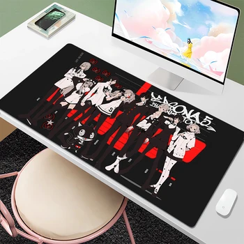 Persona Stalas Raštas Deskmat Gamer Mouse Pad 900x400 Klaviatūros Kilimėlis Nešiojamieji kompiuteriai Kompiuterio Kabineto Žaidimų Setup Kilimėlis Anime Priedai