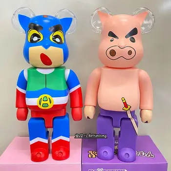 Bearbrick 400% 28cm Žaislas Lėlės Modelio Anime Pav Veiksmų Skaičius, Kietas Kawaii Statula Apdailos Kolekcines Mergina Dovana Vaikui, vaikų Žaislų