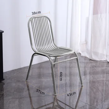 XX41Stainless plieno atgal-iki kėdės Lauko kėdė biuro back-up kėdė Modernių namų valgomojo kėdės, stalai kėdės tinklo raudona kėdė