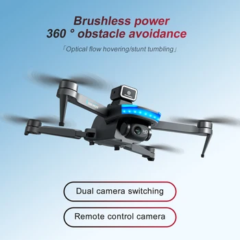 2023 Naujas S138 Drone 4K Plataus Kampo Dual Camera Kliūčių Vengimo Optinio Srauto Nustatymo Brushless RC Dron Berniukas Žaislai, Dovanos
