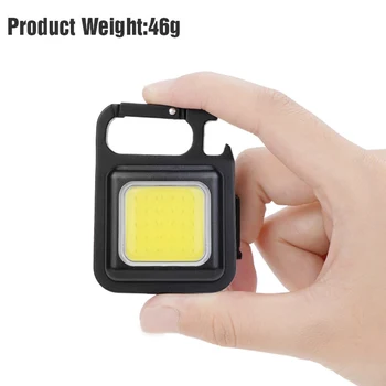 Mini Žibintuvėlis LED Pultelio Šviesos USB Įkrovimo Nešiojamų Darbą Šviesos 500 Liumenų Ryškiai Maža Kišenė Žibintai Lauko Fakelas