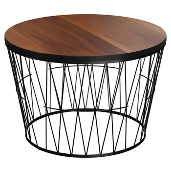 Apvalus Kavos staliukas su Geometrinių Metalo Bazė – Mažas Modernus Akcentas Lentelė Kambarį – kad iki Amžiaus Vidurio Kavos staliuką (Bro
