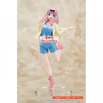 Sandėlyje Originalus 18Cm Taito Anime Pav Kaguya-Sama: Meilė Yra Karo Fujiwara Chika Dekoracijos Modelis Žaislai Veiksmų Pav.