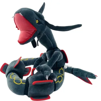 80cm Pokemon Green Dragon Liekong Dragon Juodas Dangus Drakonas su Skeleto Stiliaus Pliušinis Lėlės Anime Periferinių Vaikų Žaislas Dovana