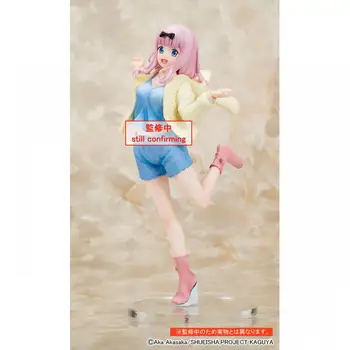Sandėlyje Originalus 18Cm Taito Anime Pav Kaguya-Sama: Meilė Yra Karo Fujiwara Chika Dekoracijos Modelis Žaislai Veiksmų Pav.