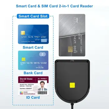 CAC Smart Card Reader USB Smart Card Reader Mokesčio Deklaracijos Smart Card USB Bendros Prieigos Kortelių Skaitytuvų, Už 