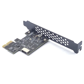 NAUJAS Pridėti Kortelės PCI Express 2.0 X1 USB 3.2 Gen1 TIPAS-E Card PCIe Priekiniai Tipas-C Adapter Stove USB3.1 Gen1 A-RAKTAS 5Gb Plėtros Kortelę